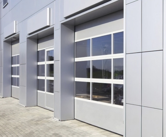 Панорамные ворота Алютех Alutrend в Майском