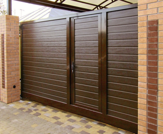 Ворота с калиткой в Майском