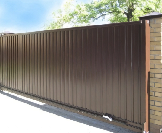 Ворота из профнастила в Майском