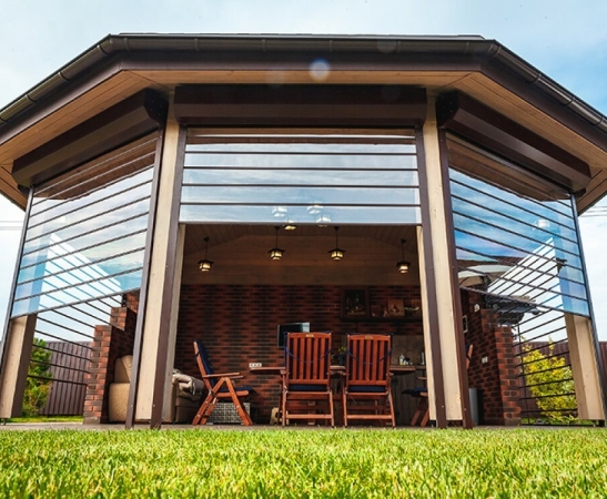 Прозрачные рольставни в Майском