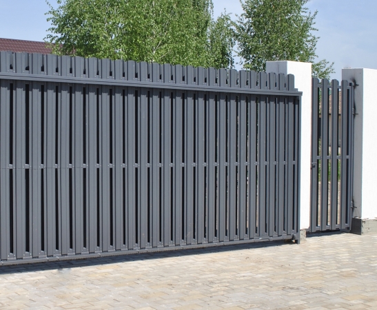 Ворота из штакетника в Майском