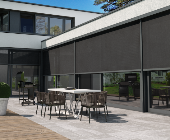 Внешняя солнцезащита помещений в Майском